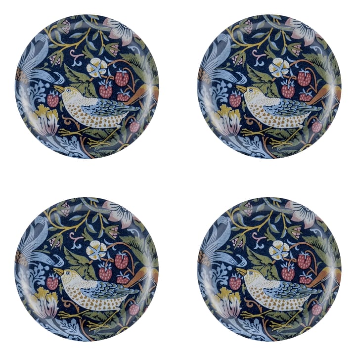 4 Posavasos Strawberry Thief - Ø 11 cm - Åry Home