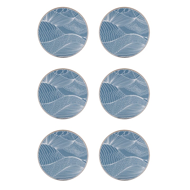 6 Posavasos Japanese Landscape - Ocean - Åry Home