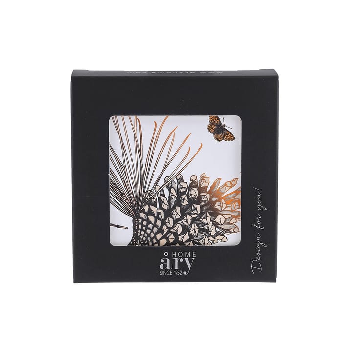6 Posavasos Pine Cone, Cotton white Åry Home