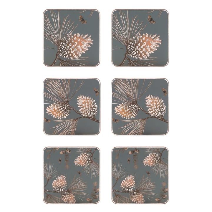 6 Posavasos Pine Cone - Moss grey - Åry Home