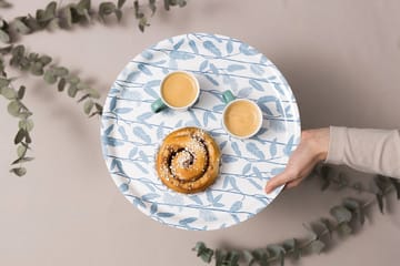Bandeja Mougli Blue Ø38 cm - Blue-white - Åry Home
