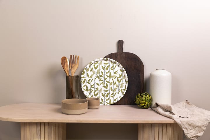 Bandeja Mougli Green Ø38 cm, Green-white Åry Home