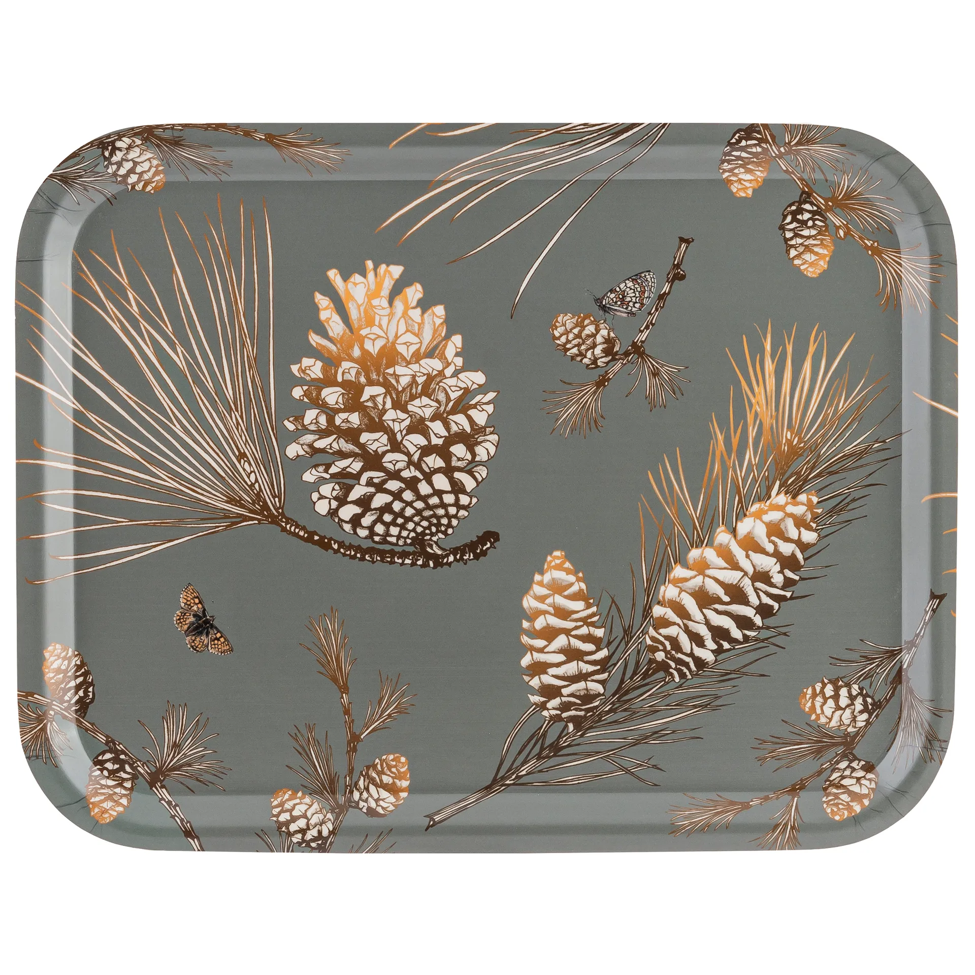 Bandeja Pine Cone 28x36 cm, Moss grey Åry Home
