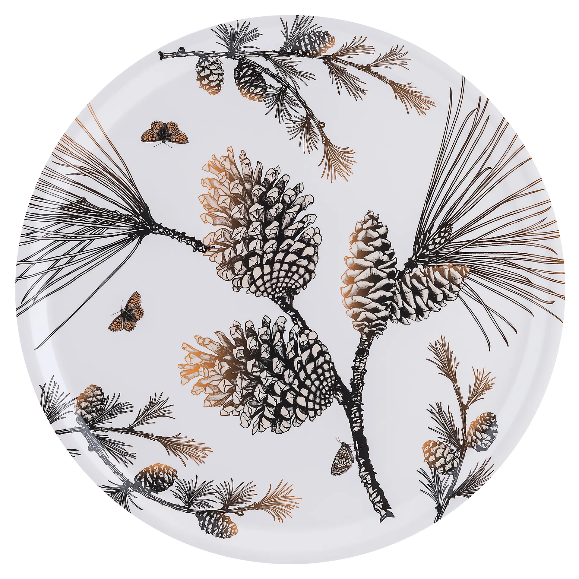 Bandeja Pine Cone Ø 38 cm, Cotton white Åry Home