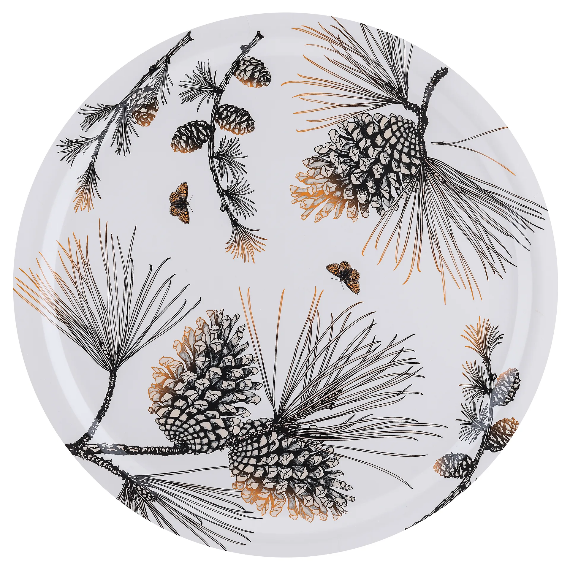Bandeja Pine Cone Ø49 cm, Cotton white Åry Home