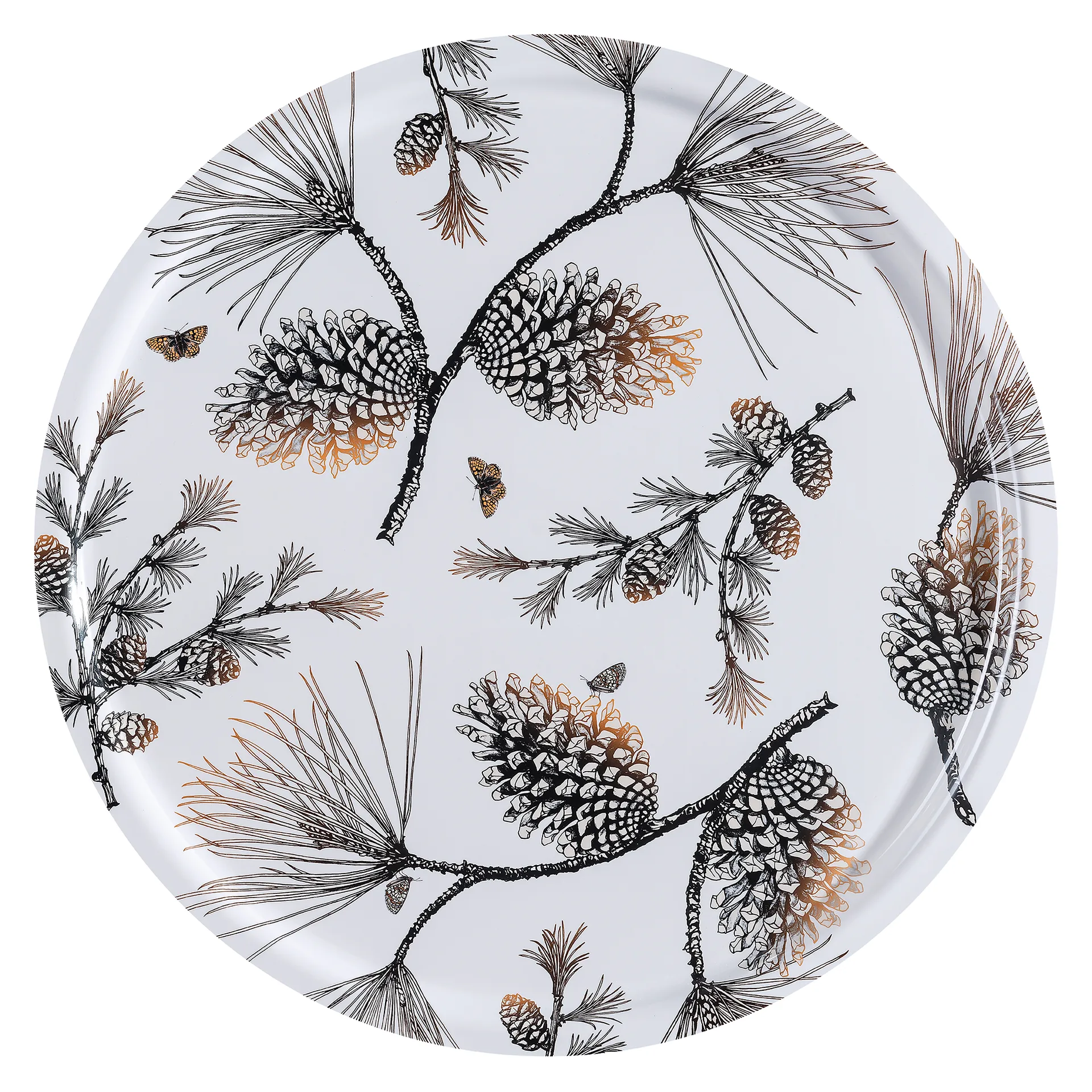 Bandeja Pine Cone Ø 65 cm, Cotton white Åry Home