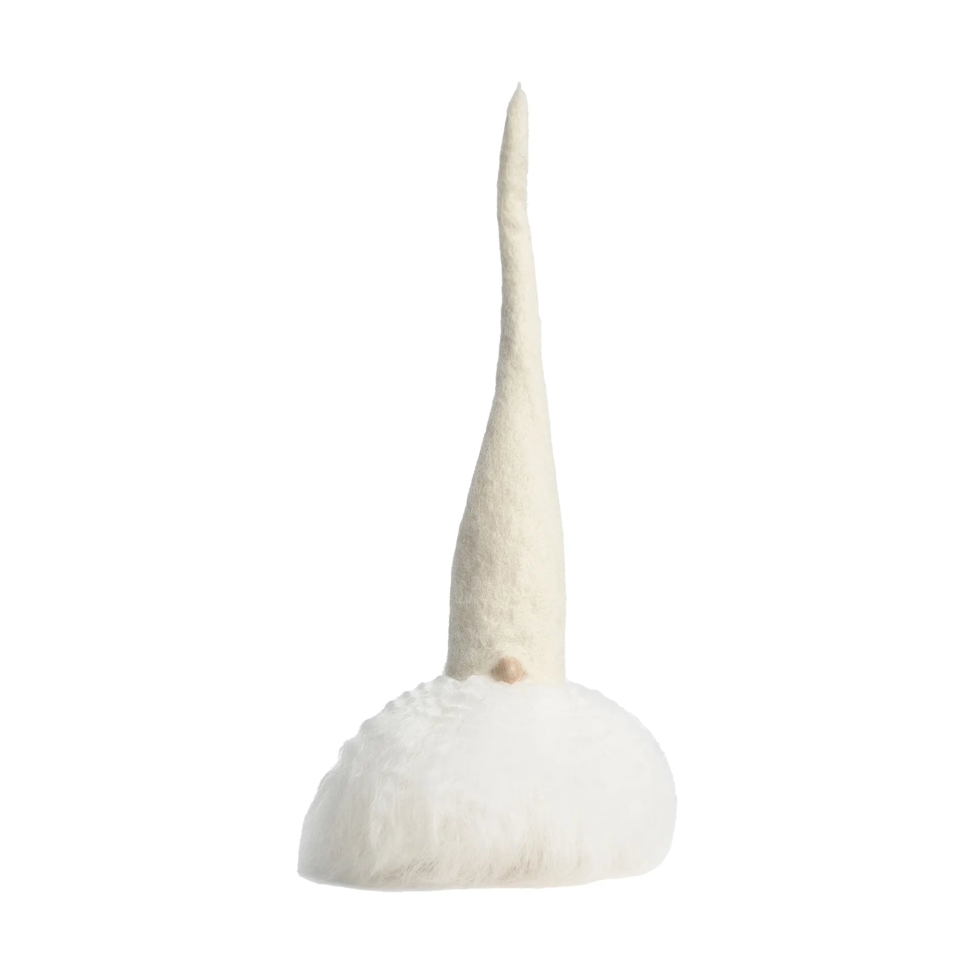 Duende navideño con barba, Blanco/blanco, pequeño Åsas tomtebod