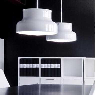 Lámpara Bumling 60cm, Blanco-vidrio opalino Ateljé Lyktan