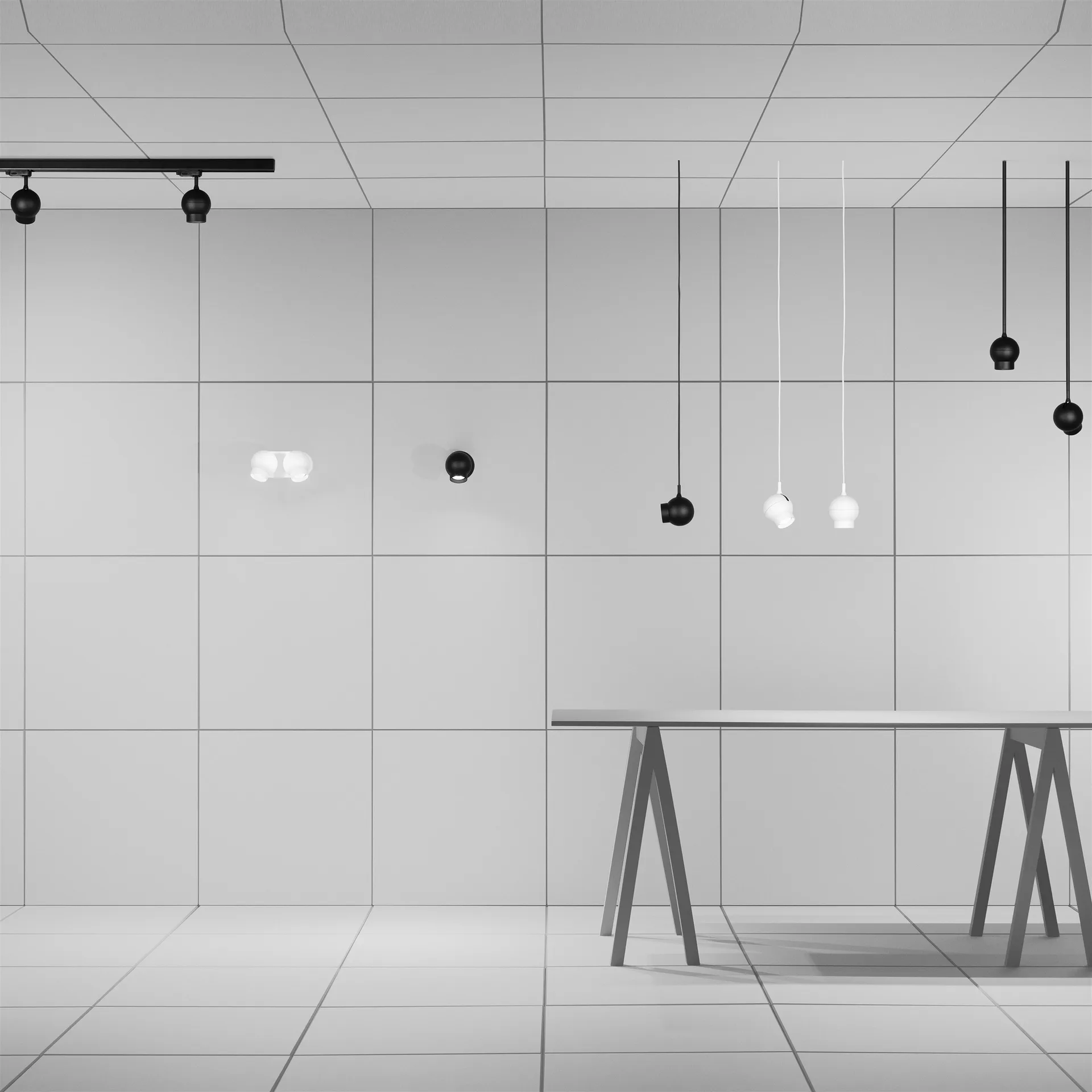 Lámpara de pared Ogle mini, negro Ateljé Lyktan