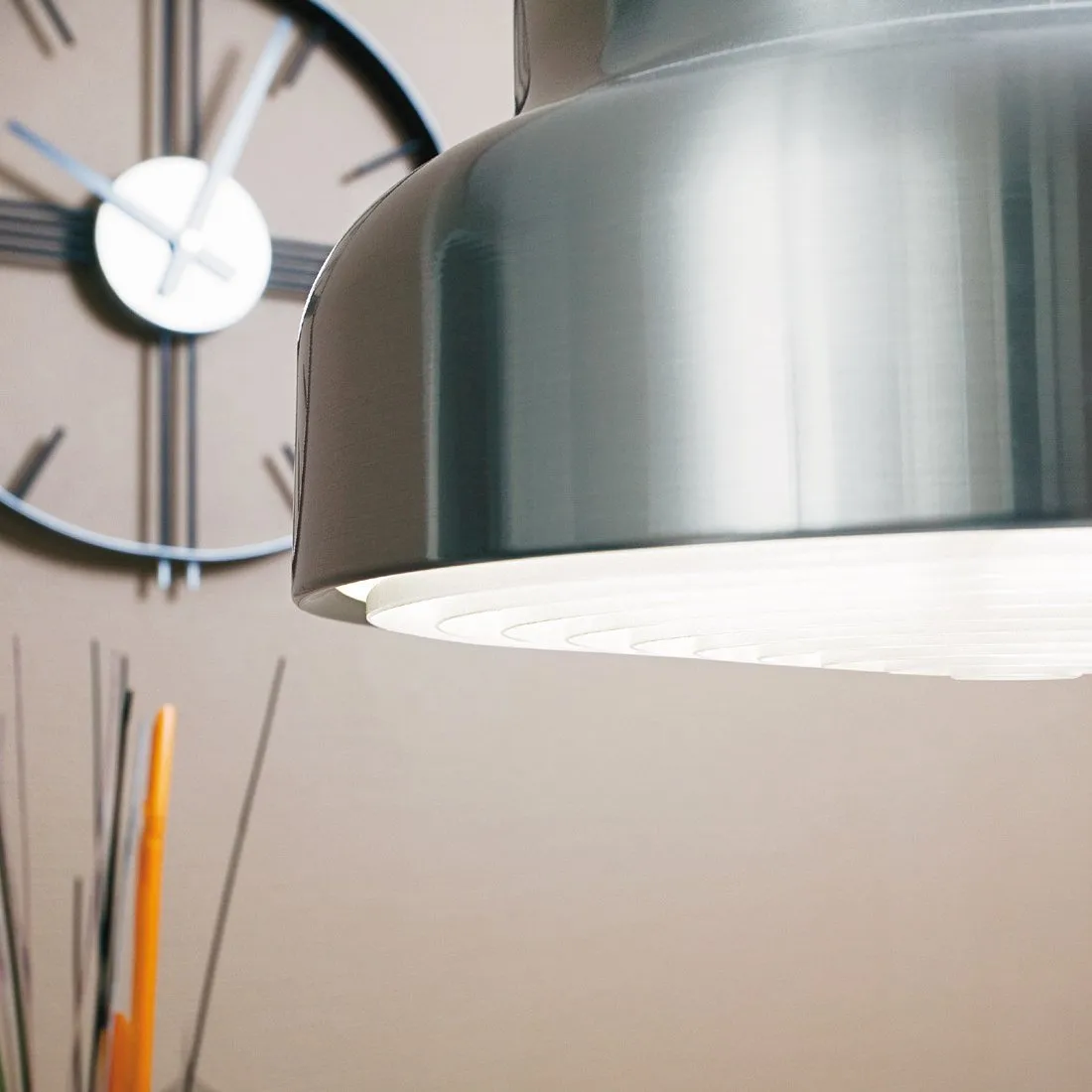 Lámpara de techo Bumling 40cm, aluminio cepillado Ateljé Lyktan