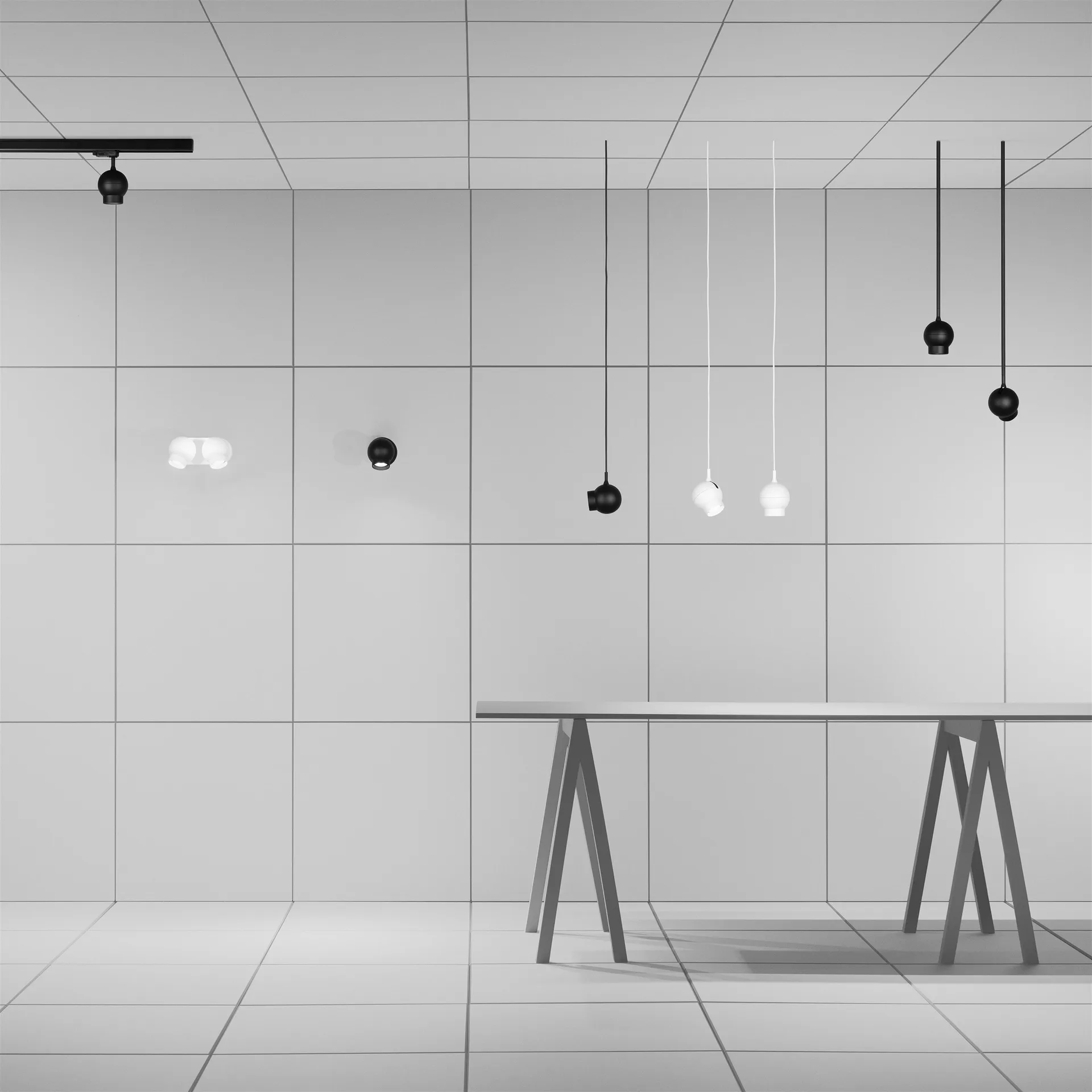 Lámpara de techo Ogle Mini, blanco Ateljé Lyktan