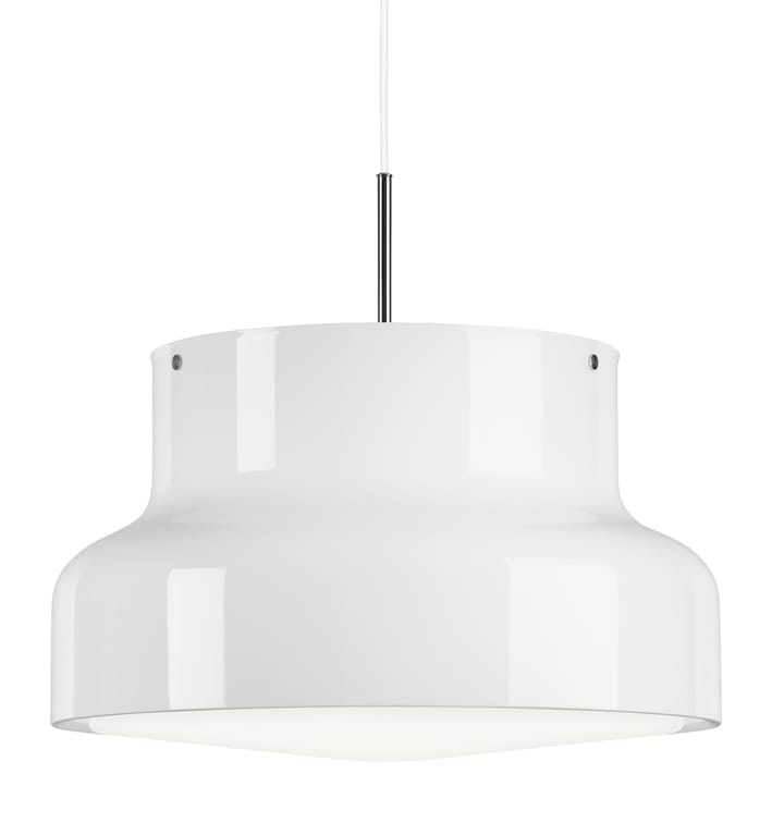 Lámpara grande Bumling 600 mm - Blanco-rejilla circular - Ateljé Lyktan