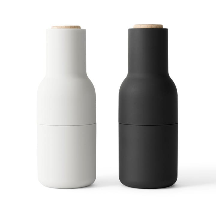 2 molinillos de especias Bottle - Ash-carbon (tapa de haya) - Audo Copenhagen