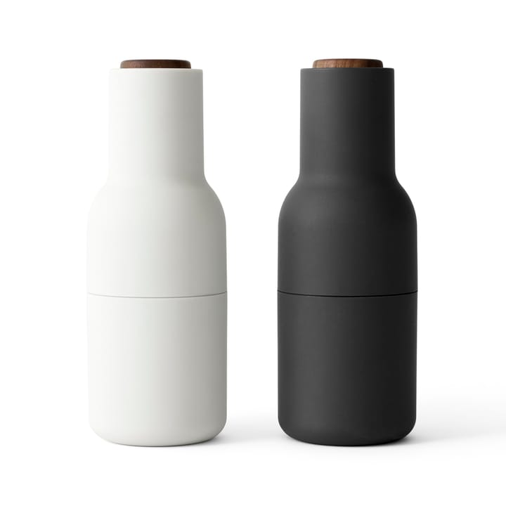 2 molinillos de especias Bottle - Ash-carbon (tapa de nogal) - Audo Copenhagen