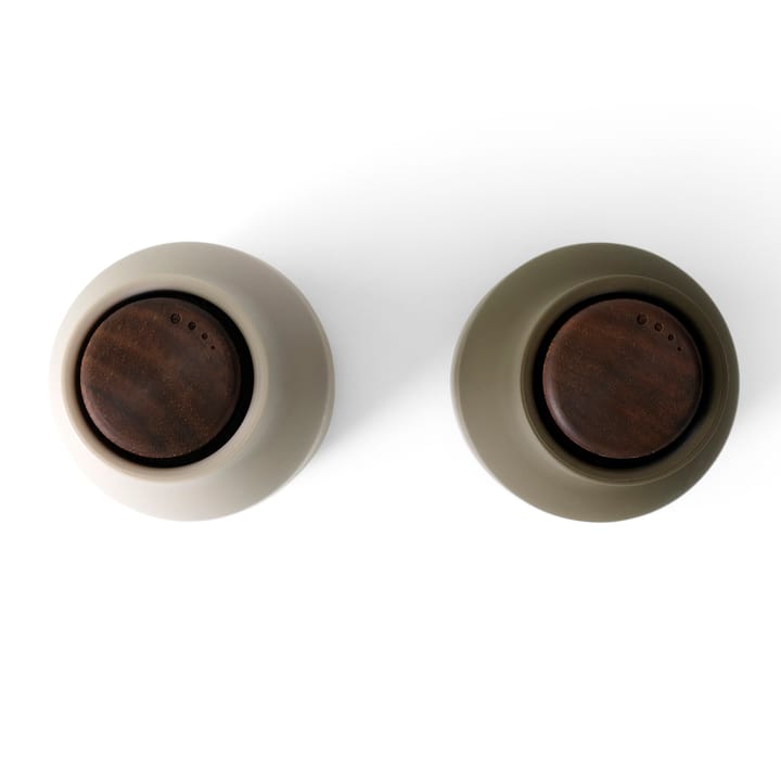 2 molinillos de especias Bottle, Hunting green-beige (nogal) Audo Copenhagen