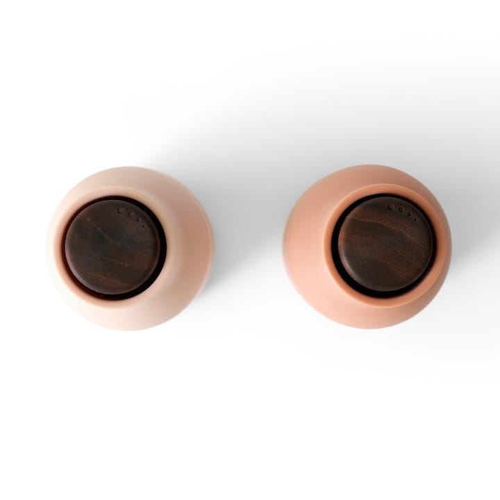 2 molinillos de especias Bottle, Nudes (tapa de nogal) Audo Copenhagen