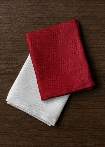 2 Paños de cocina Papilio 40x64 cm - Burnt sienna-white - Audo Copenhagen