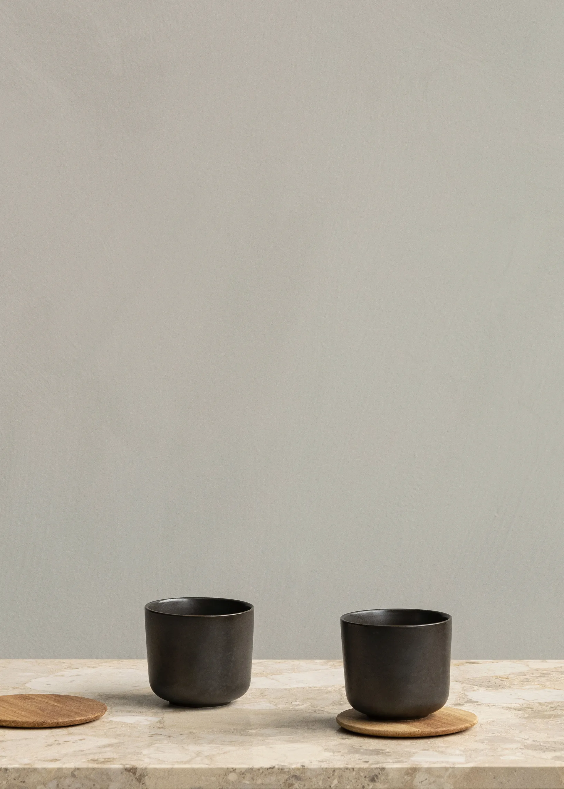 2 Posavasos de madera New Norm, roble aceitado Audo Copenhagen