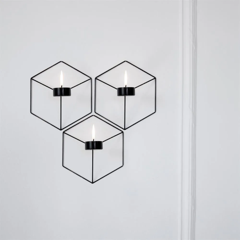 3 Candelabros de pared POV negro Audo Copenhagen