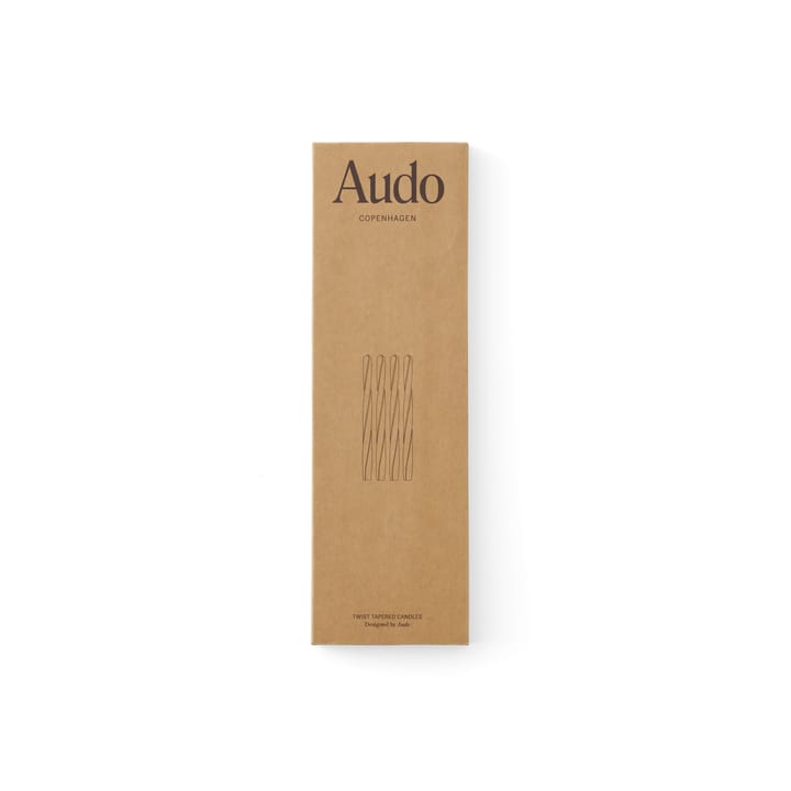 4 Velas Twist 30 cm, Ivory Audo Copenhagen