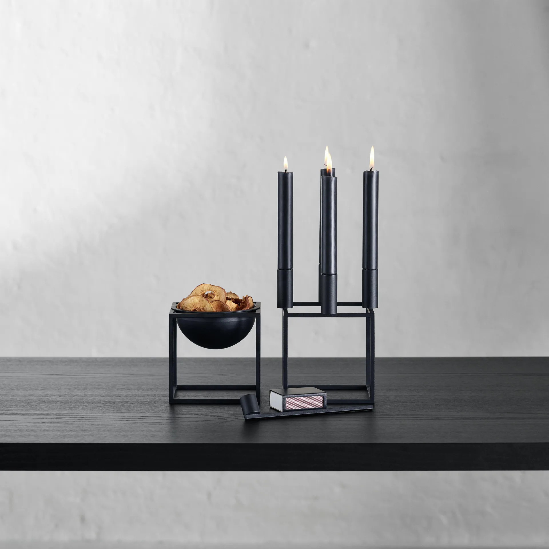 Apagavelas Kubus, negro Audo Copenhagen