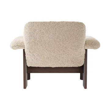 Butaca Brasilia low back - Dark oak-Nature sheepskin curly - Audo Copenhagen