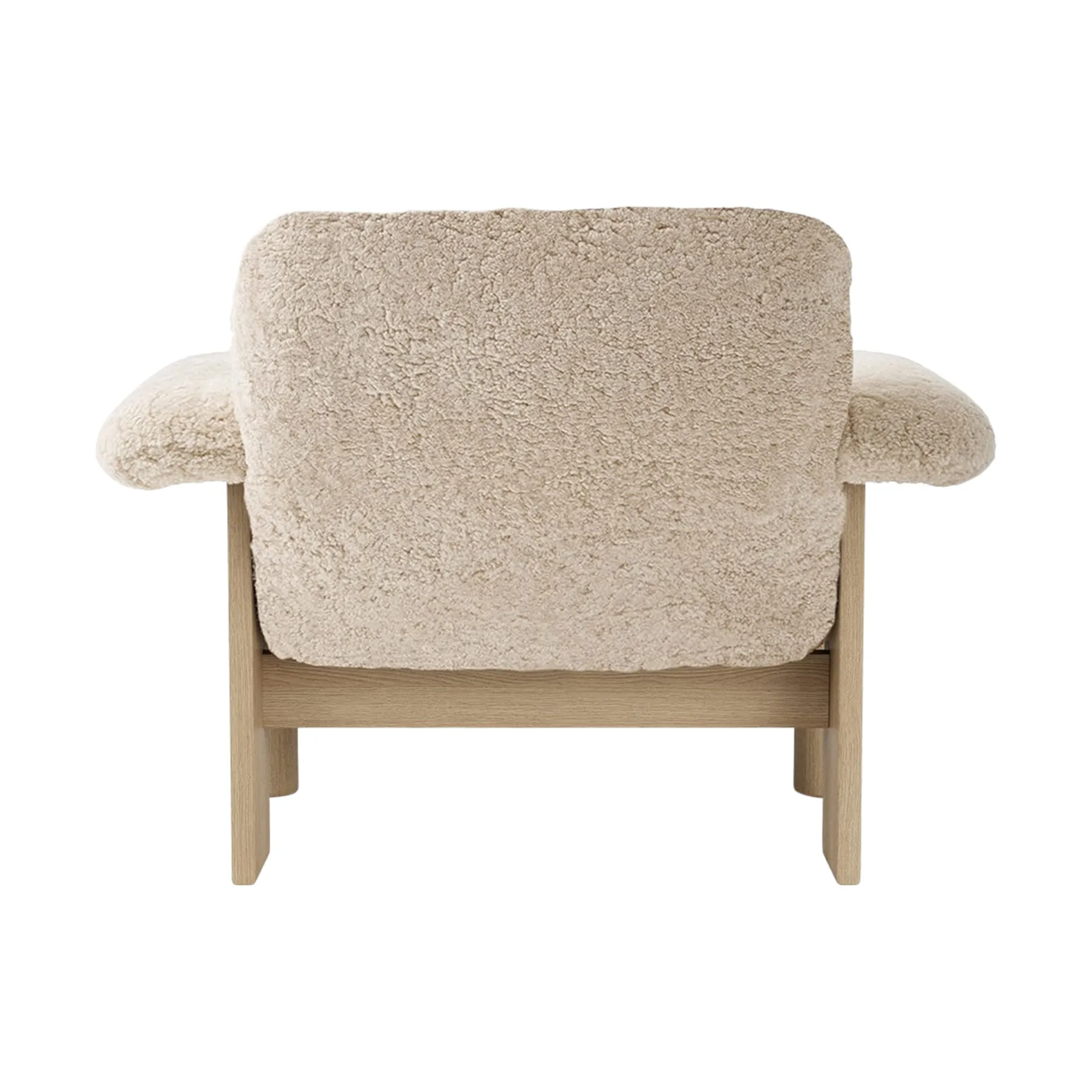 Butaca Brasilia low back, Natural oak-Nature sheepskin curly Audo Copenhagen