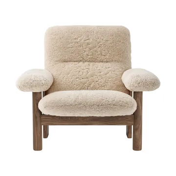 Butaca Brasilia - Walnut-Nature sheepskin curly - Audo Copenhagen