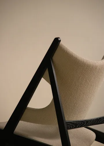 Butaca Lounge Knitting - Barnum Bouclé 24-roble negro - Audo Copenhagen