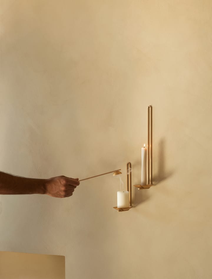 Candelabro de pared Clip 34 cm, Latón Audo Copenhagen