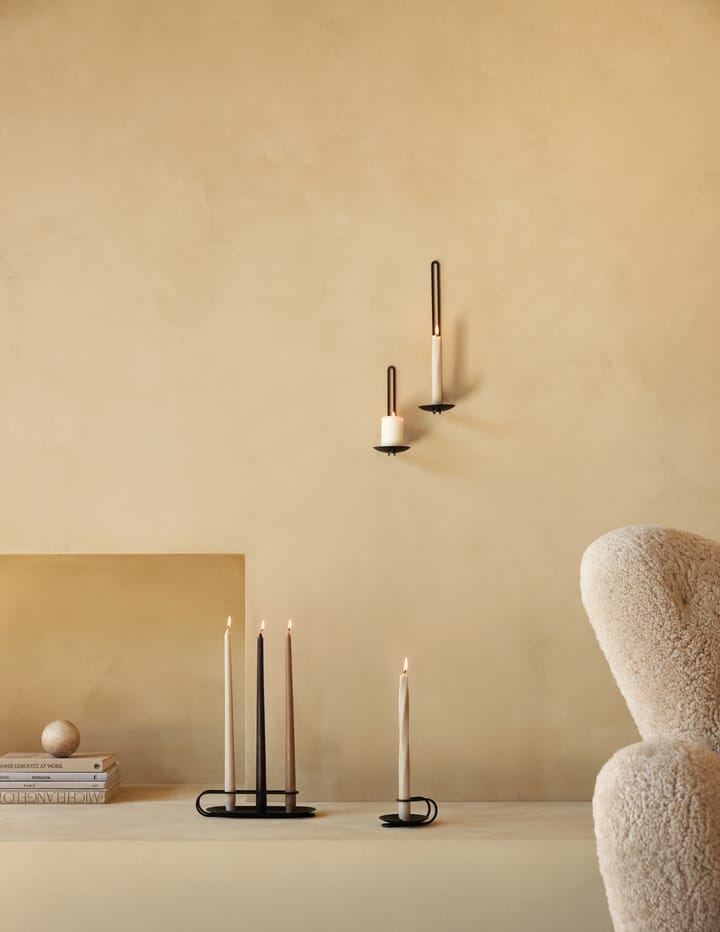 Candelabro de pared Clip 34 cm, Negro Audo Copenhagen