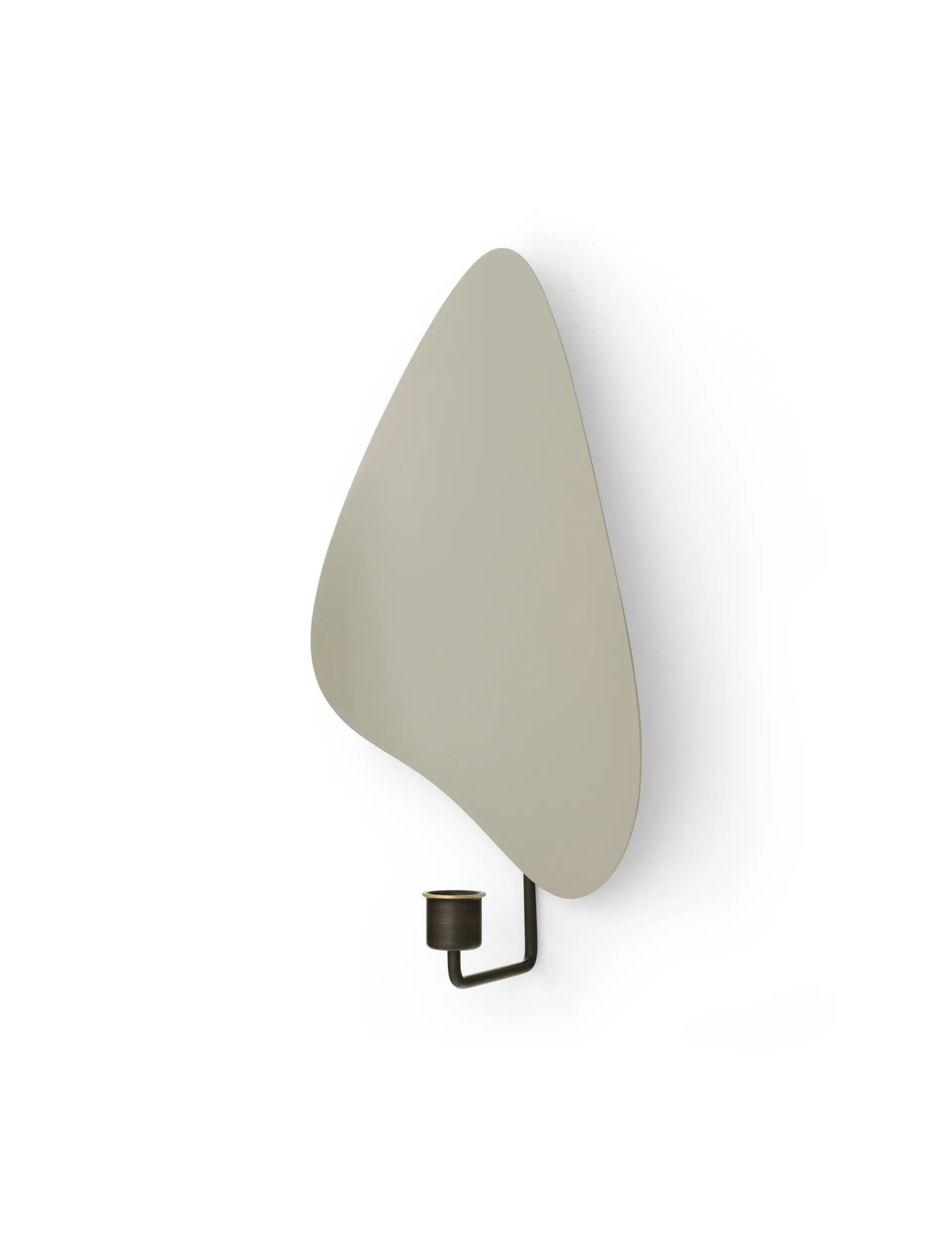 Candelabro de pared Flambeau 34 cm, Latón dorado gris Audo Copenhagen