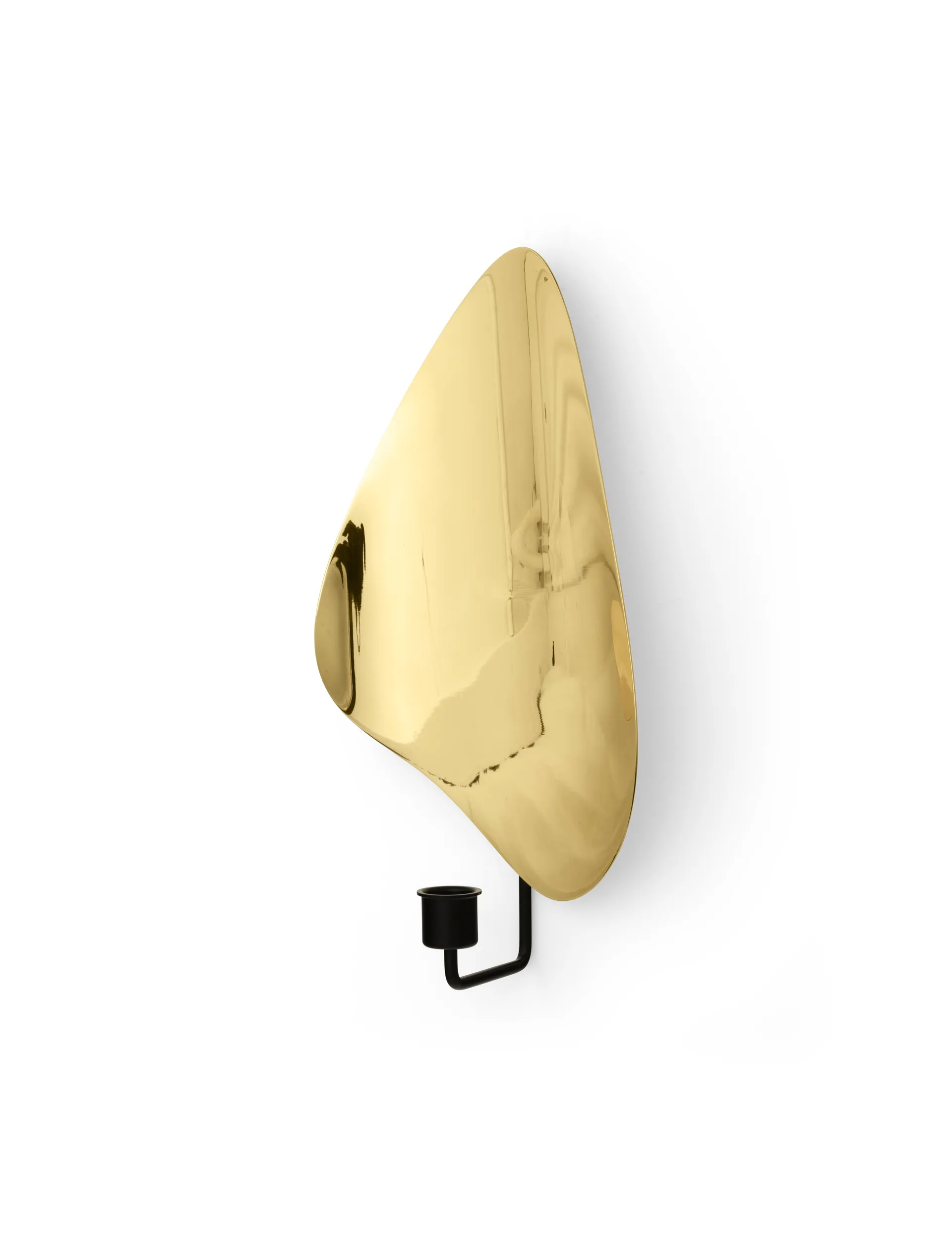 Candelabro de pared Flambeau 34 cm, Latón negro pulido Audo Copenhagen