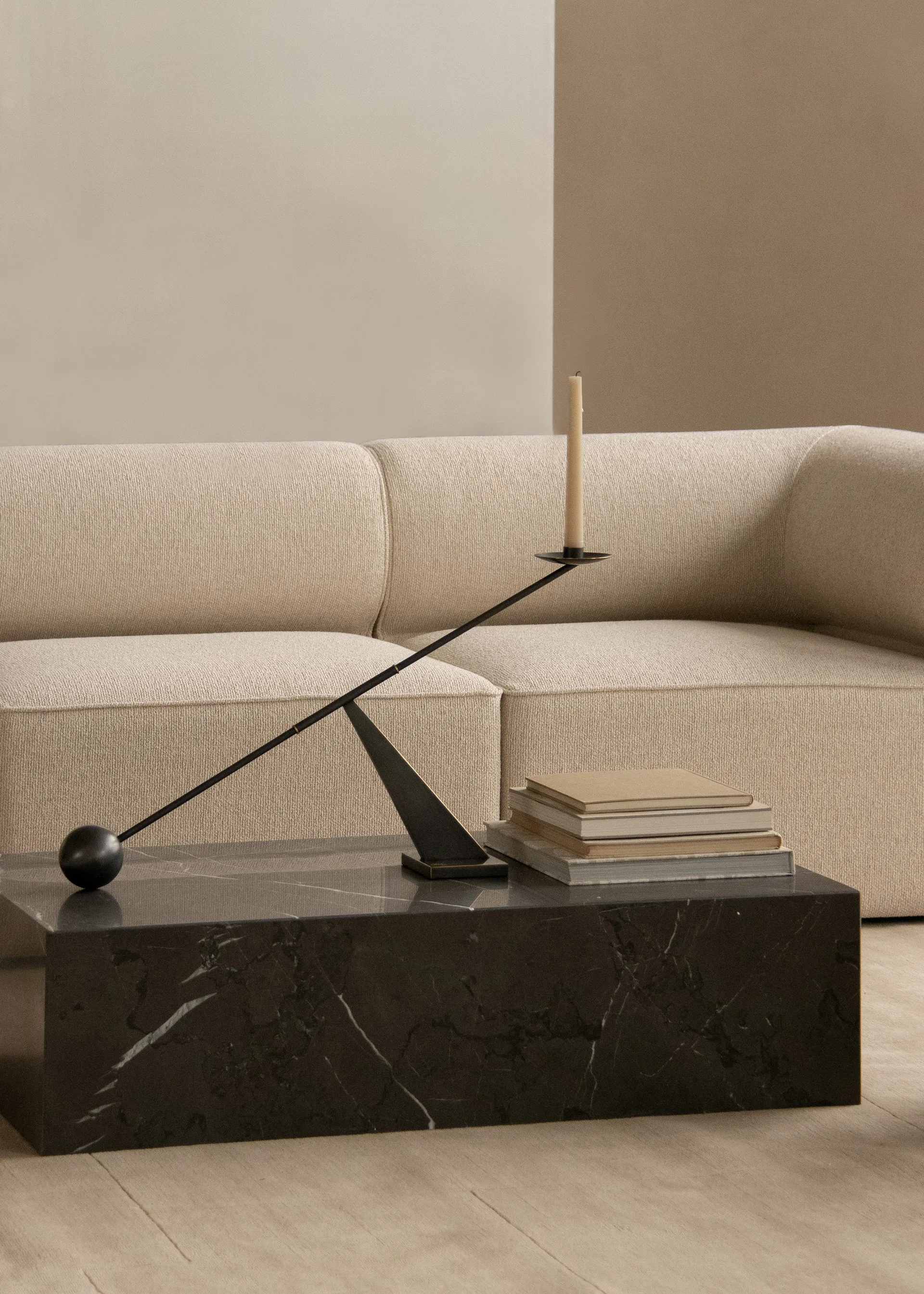 Candelabro Interconnect 70 cm, Bronzed brass Audo Copenhagen
