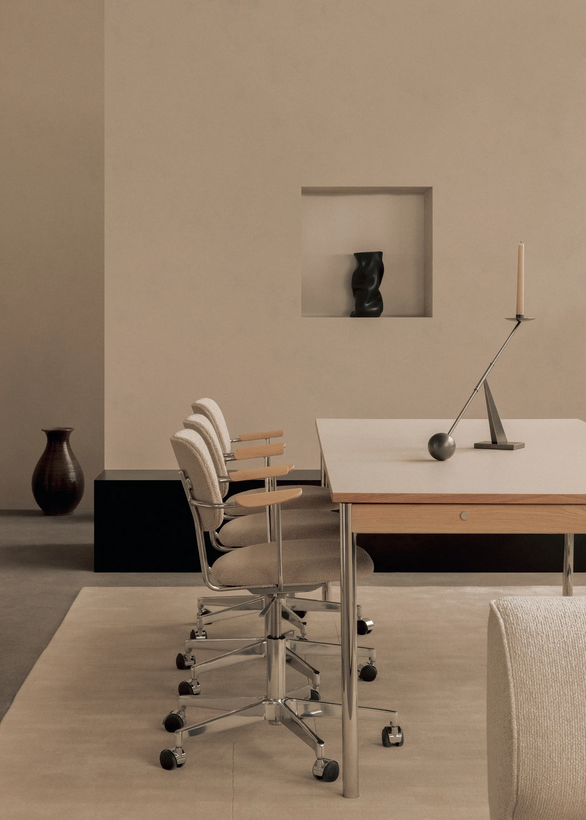 Candelabro Interconnect 70 cm, Bronzed brass Audo Copenhagen