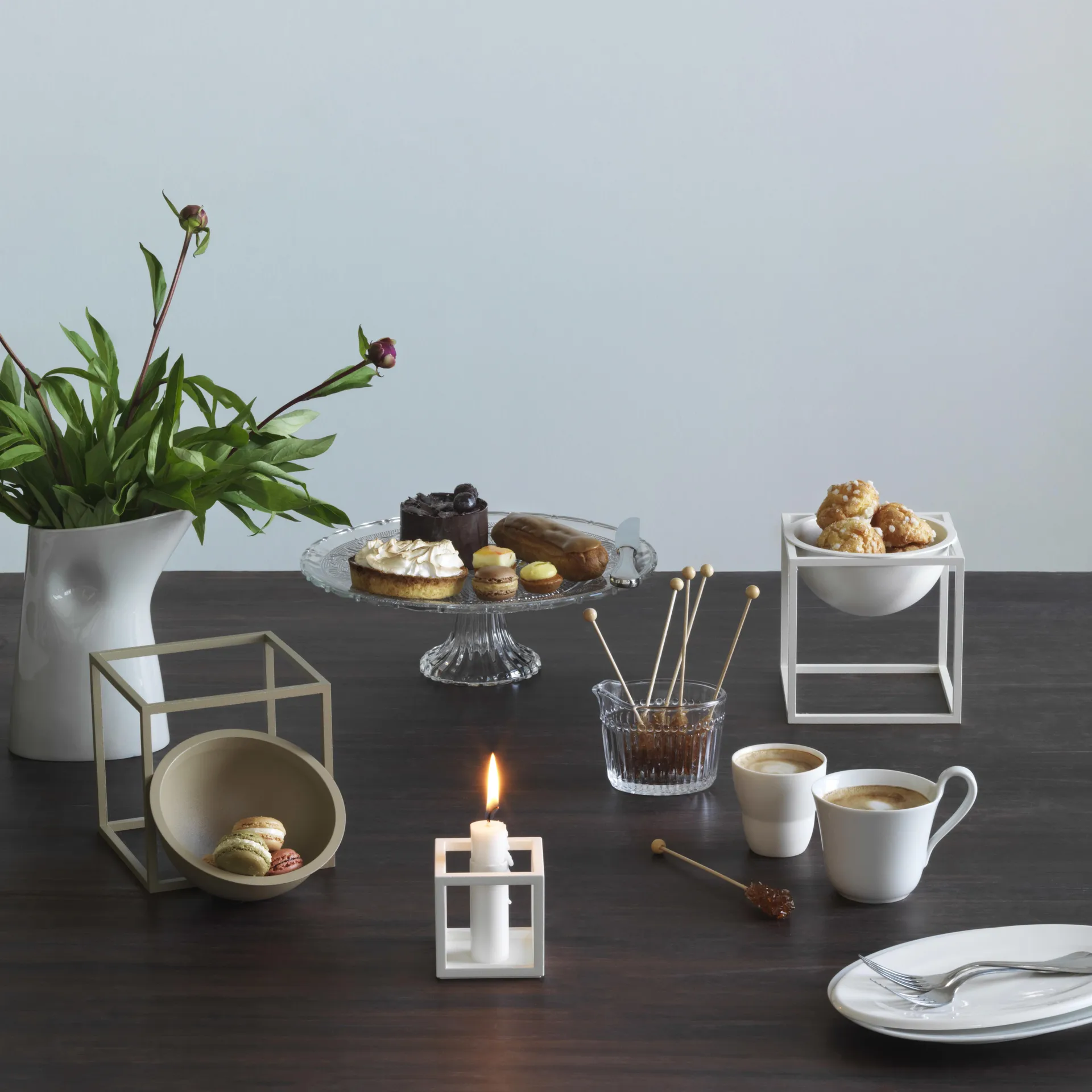 Candelabro Kubus 1, blanco Audo Copenhagen