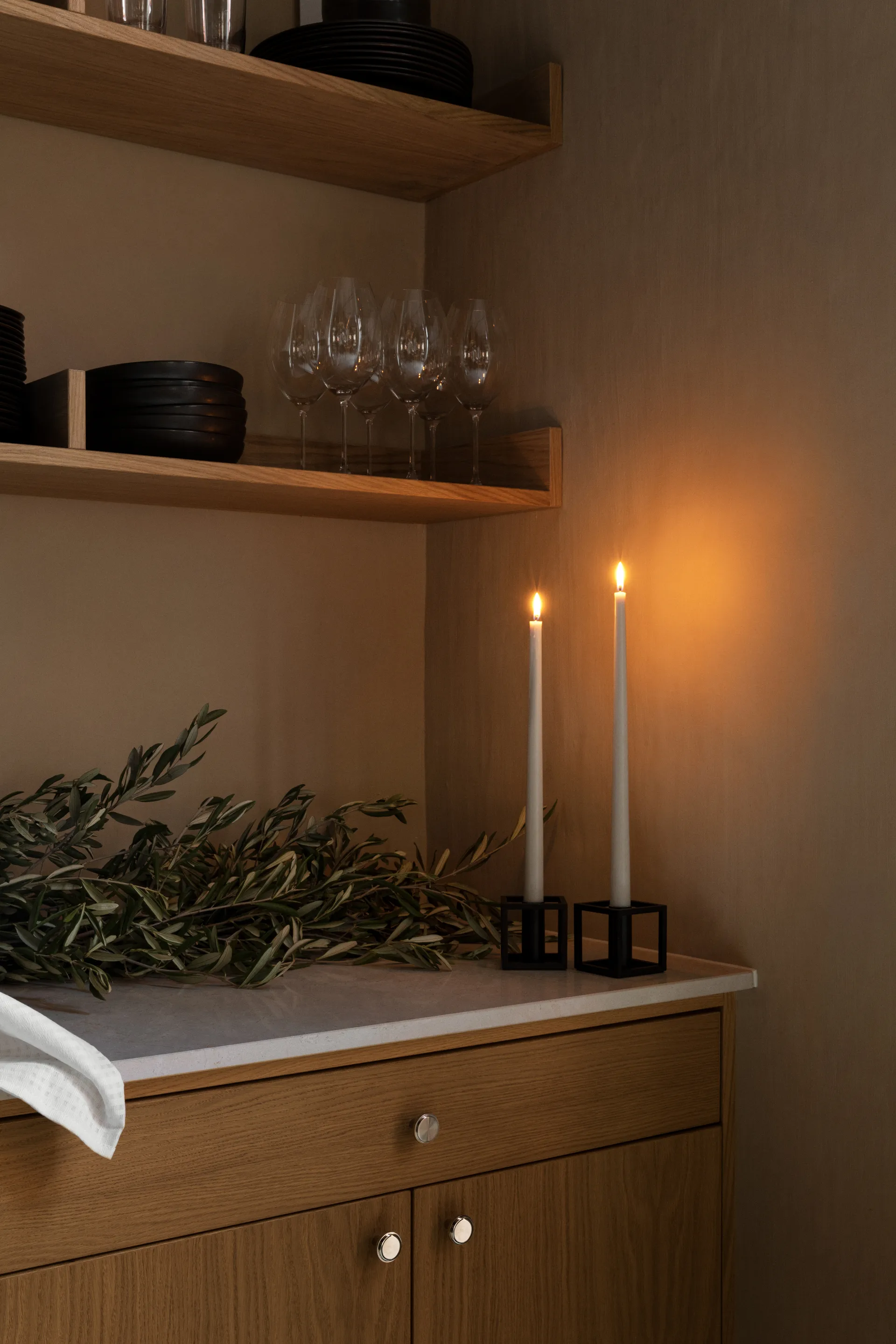 Candelabro Kubus 1, negro Audo Copenhagen