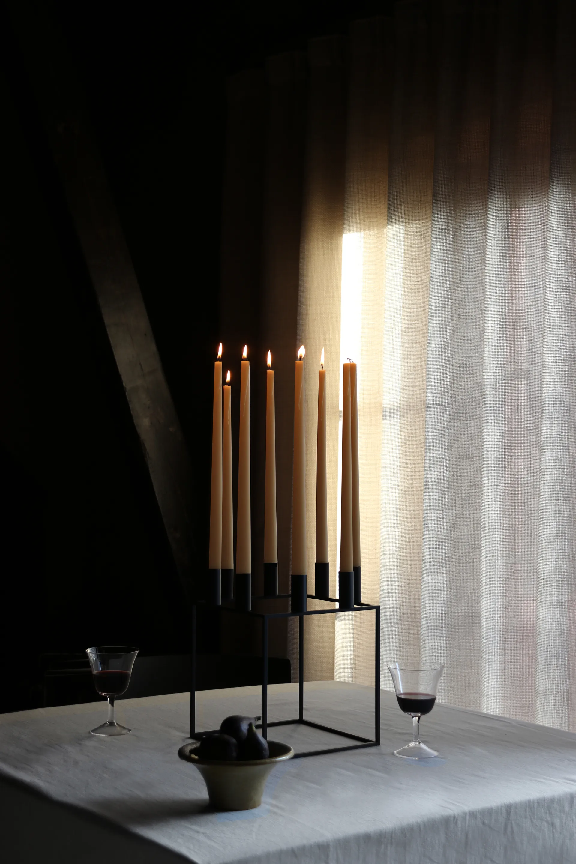 Candelabro Kubus 8, negro Audo Copenhagen