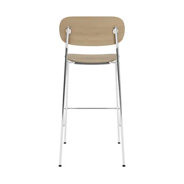 Co Bar Chair taburete de bar - Roble-acero cromado, 75 cm - Audo Copenhagen