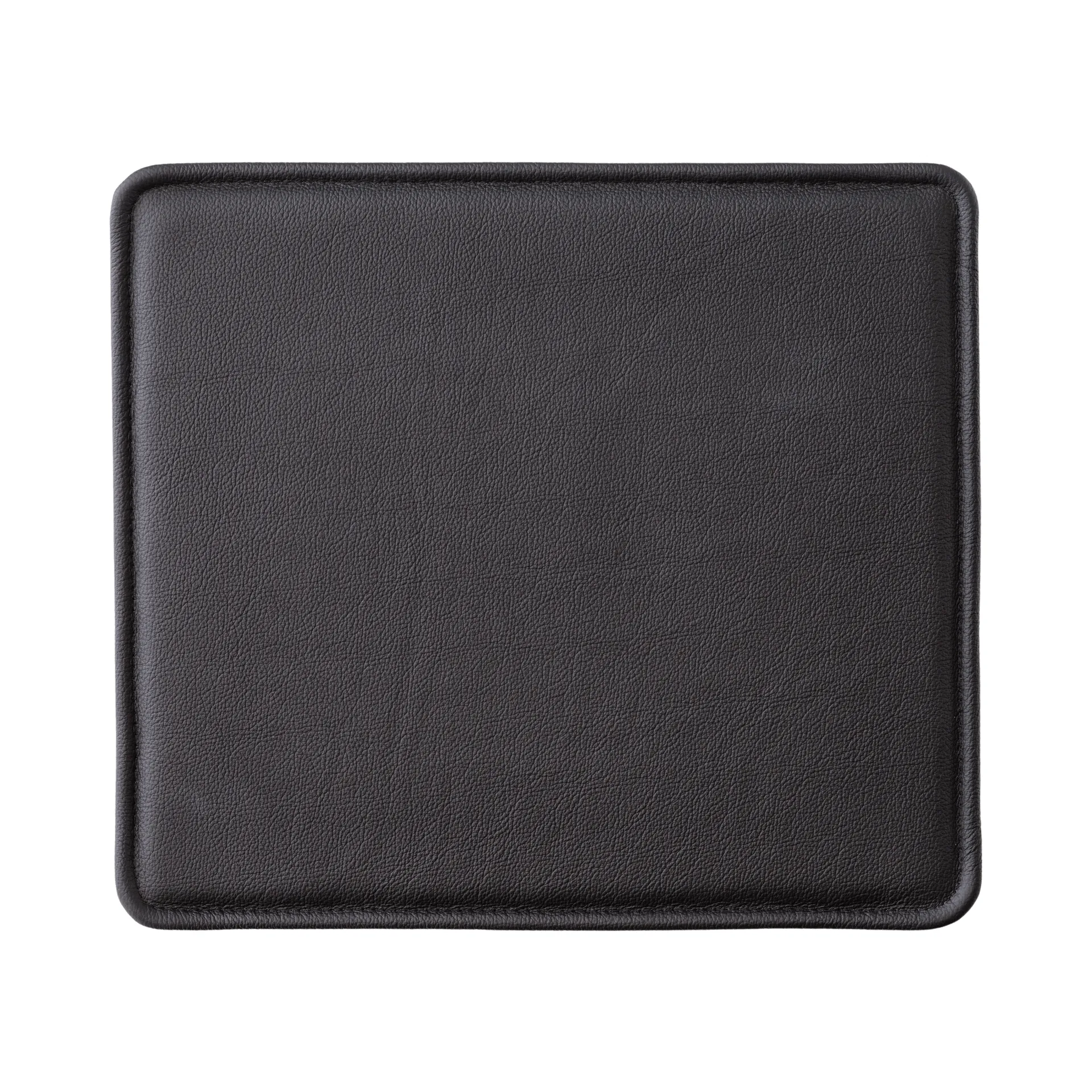 Cojín de asiento Mauro para silla, Cuero Madras Black Audo Copenhagen