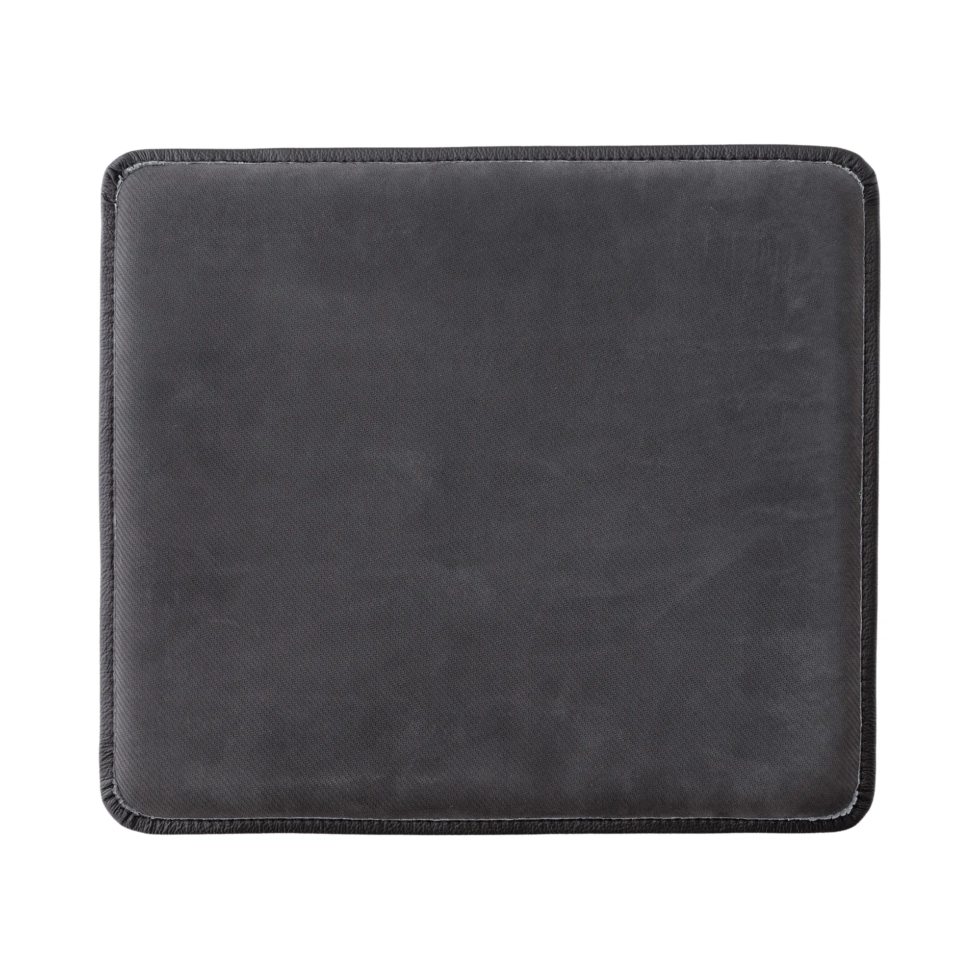 Cojín de asiento Mauro para silla, Cuero Madras Black Audo Copenhagen