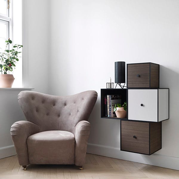 Cubo con puerta Frame 35, roble ahumado Audo Copenhagen