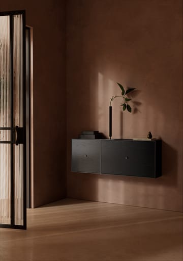 Cubo con puerta Frame 42 - fresno teñido de negro - Audo Copenhagen