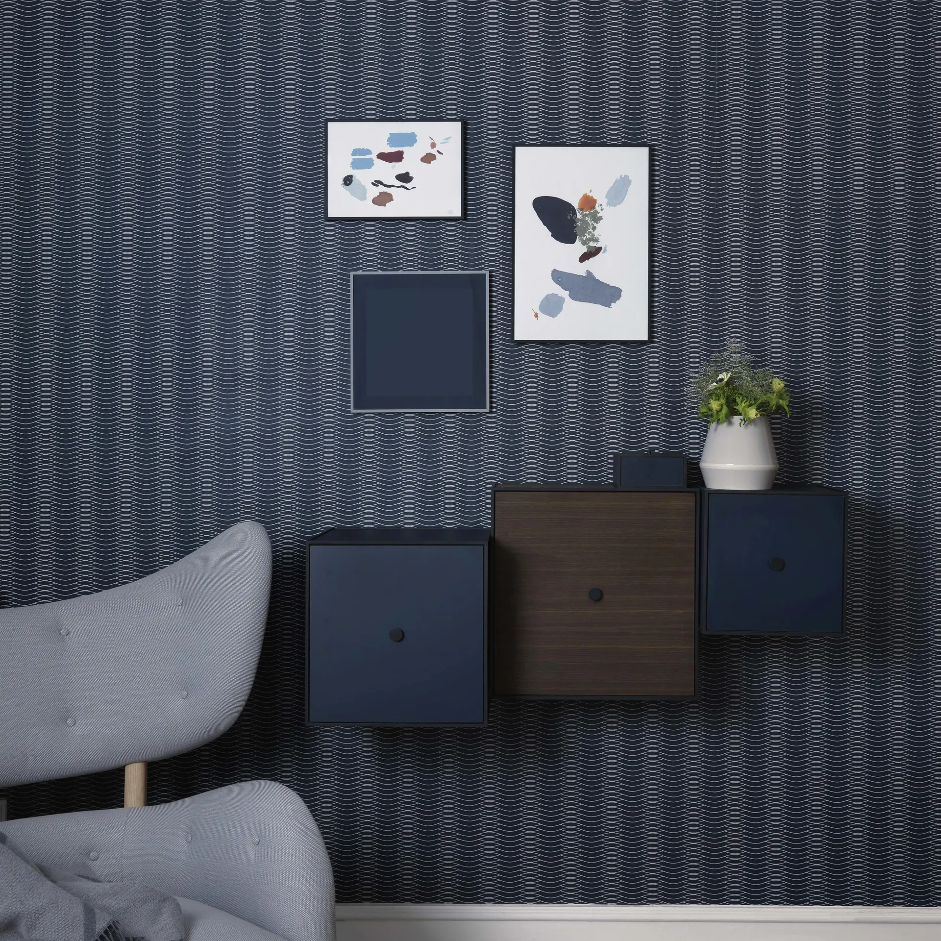 Cubo con puerta Frame 42, roble ahumado Audo Copenhagen