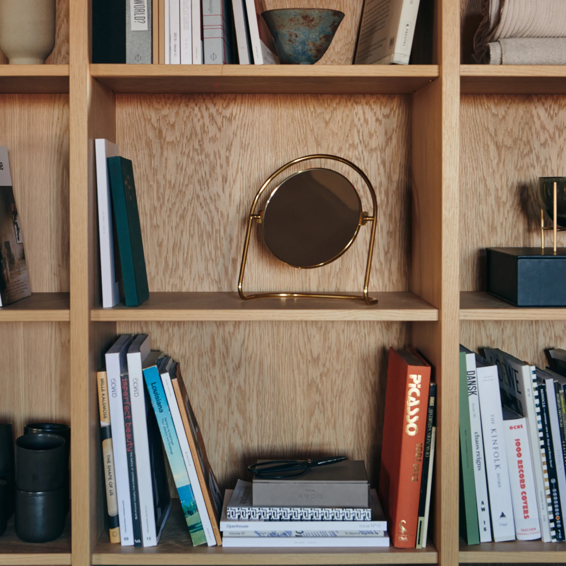 Espejo de mesa Nimbus 25 cm, Latón pulido Audo Copenhagen