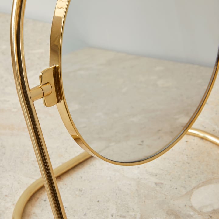 Espejo de mesa Nimbus 25 cm - Latón pulido - Audo Copenhagen