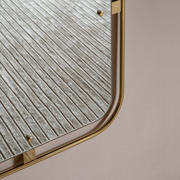 Espejo rectangular Nimbus, Polished brass Audo Copenhagen