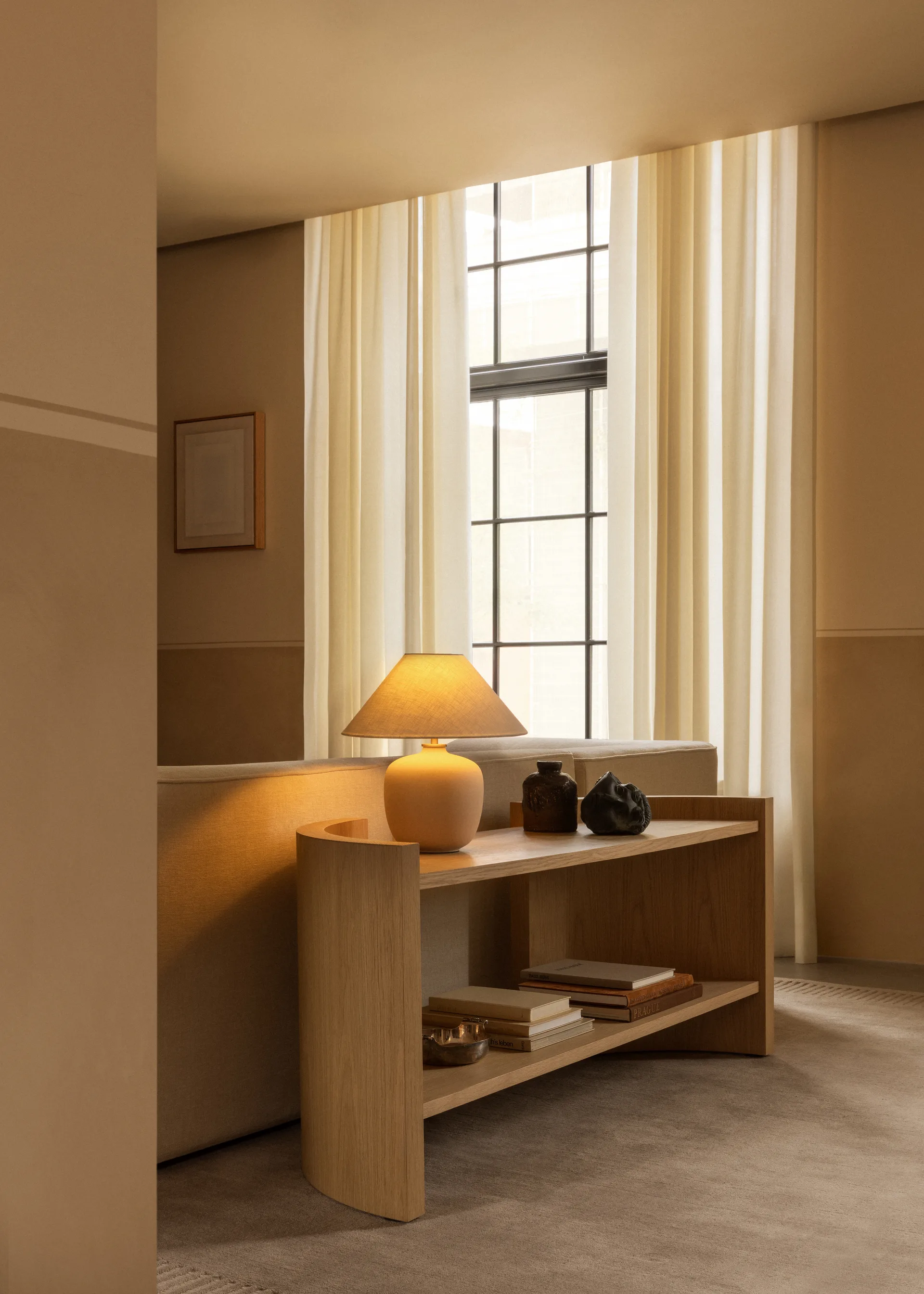 Estantería Crescent, Roble sin tratar, 150x60 cm Audo Copenhagen