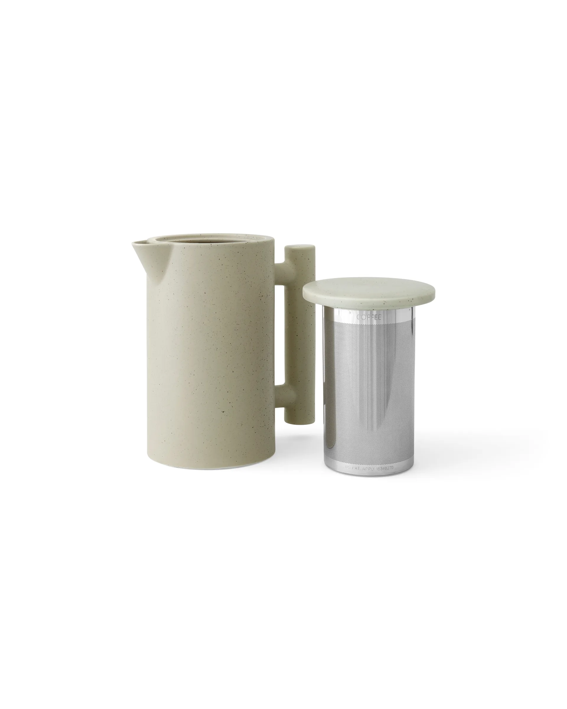 Jarra para cadfé Yana 1 L, Grey glazed Audo Copenhagen