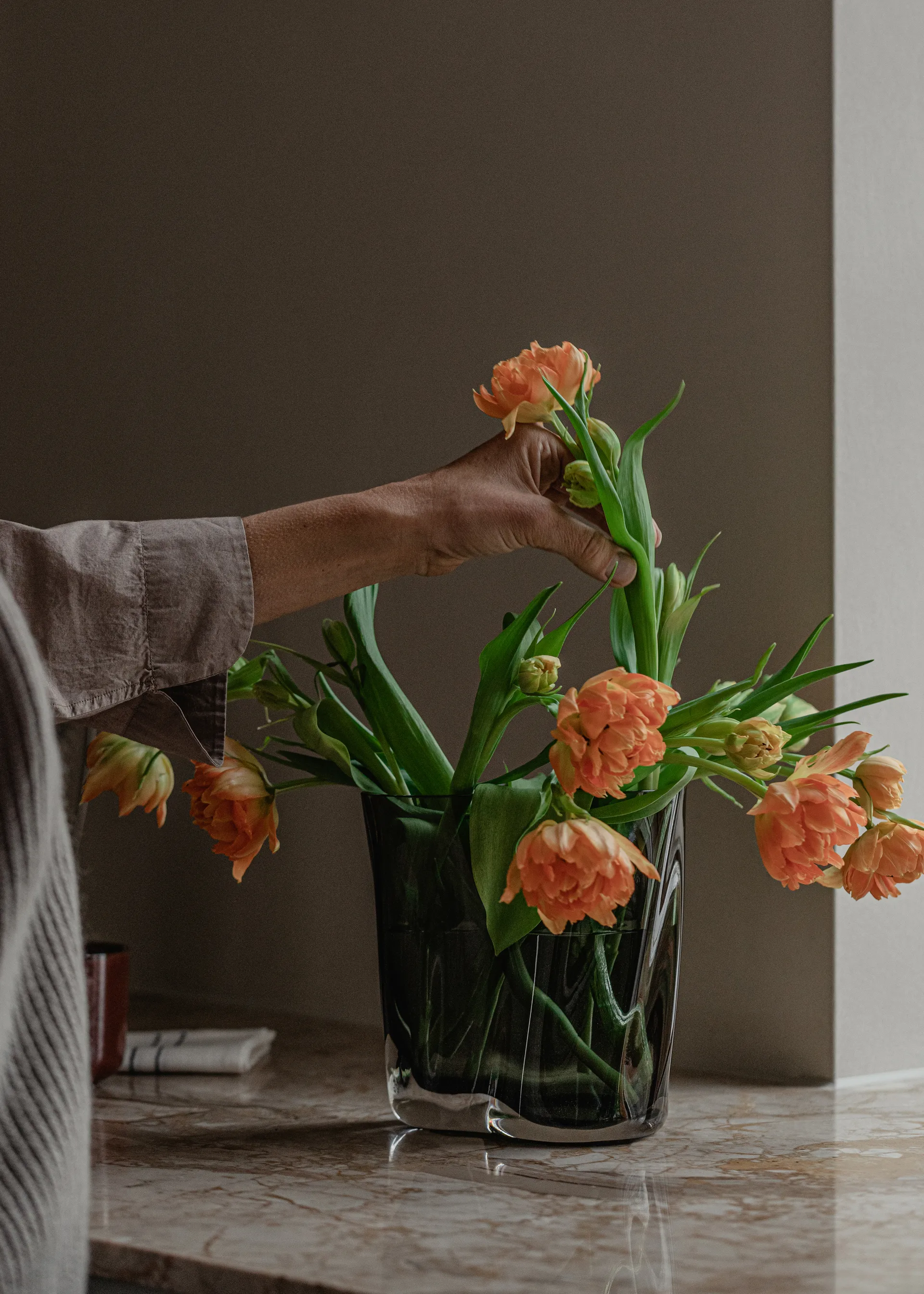 Jarrón Aer 19 cm, Smoke Audo Copenhagen